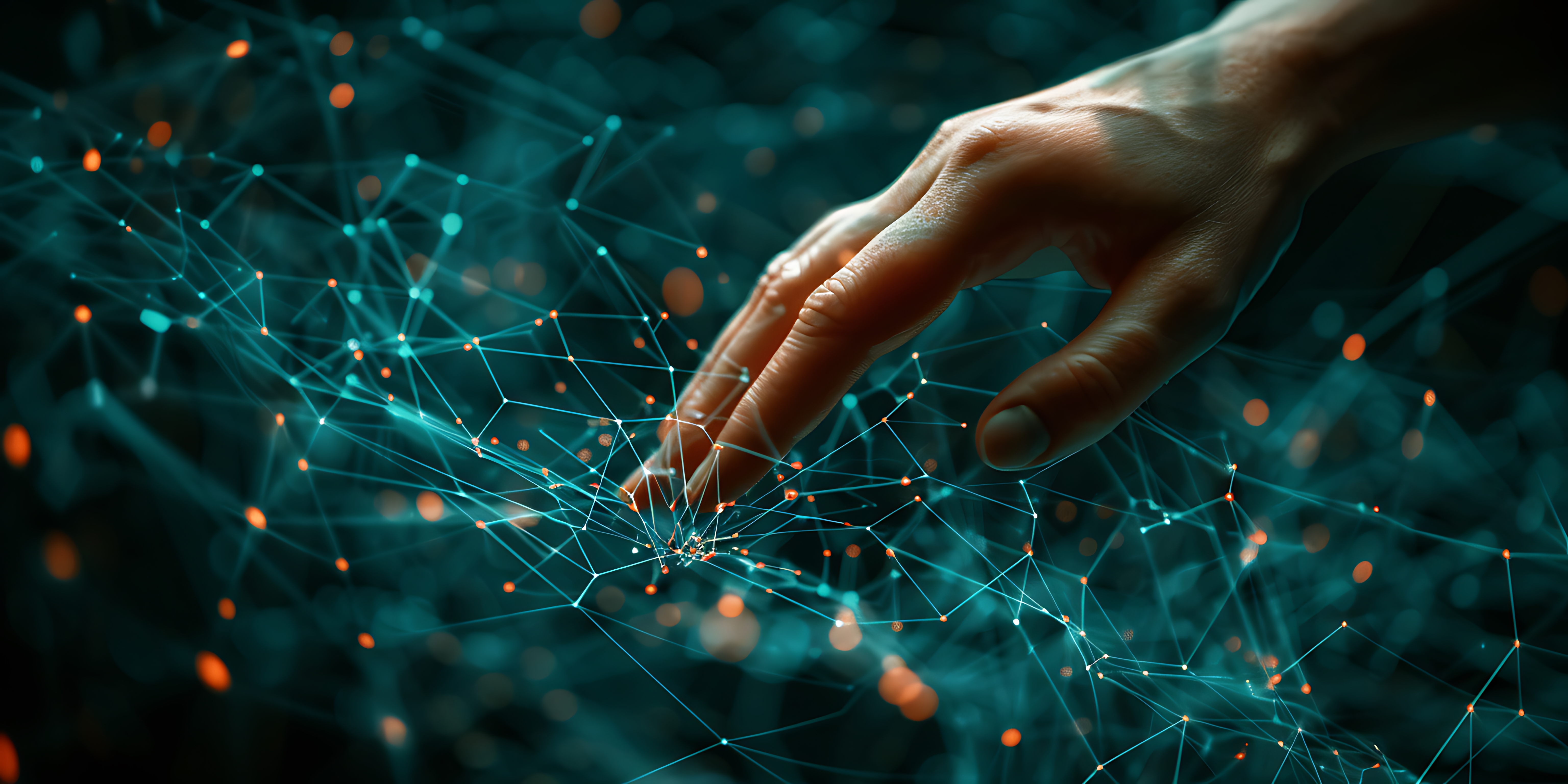 Woman Hand Touching Metaverse Universe Digital Transformation